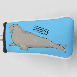 Funda Para Palo De Golf Ilustracion personalizado de focas elefantes