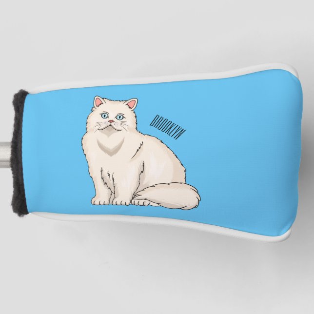 Funda Para Palo De Golf Ilustracion personalizado de gato persa