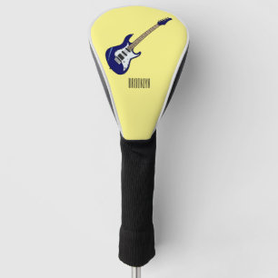 Funda Para Palo De Golf Ilustracion personalizado de guitarra eléctrica