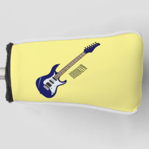Funda Para Palo De Golf Ilustracion personalizado de guitarra eléctrica