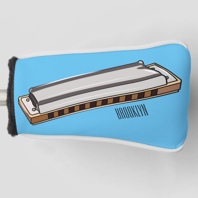 Funda Para Palo De Golf Ilustracion personalizado de Harmonica (Anverso)