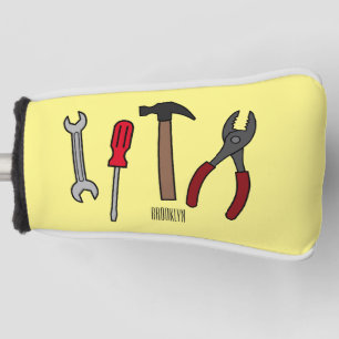 Funda Para Palo De Golf Ilustracion personalizado de herramientas de carpi