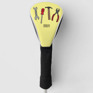 Funda Para Palo De Golf Ilustracion personalizado de herramientas de carpi