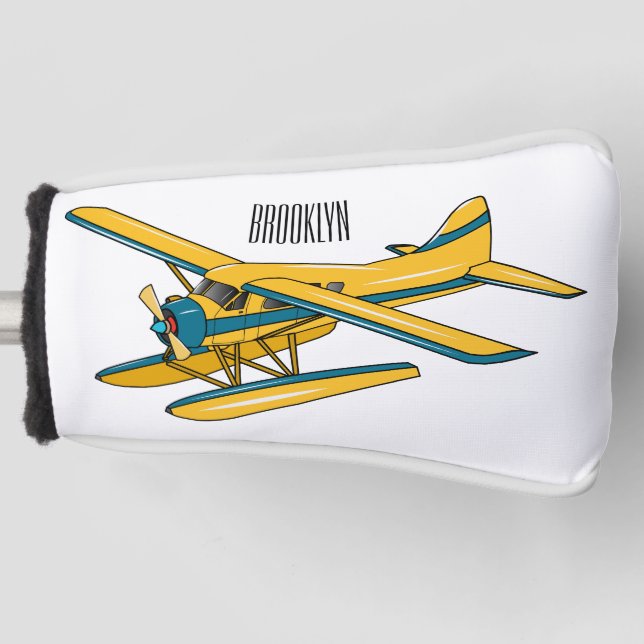 Funda Para Palo De Golf Ilustracion personalizado de hidroavión (Anverso)