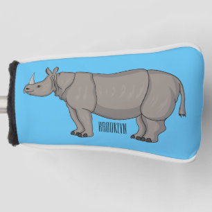 Funda Para Palo De Golf Ilustracion personalizado de Javan rhinoceros