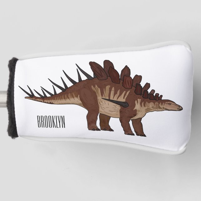 Funda Para Palo De Golf Ilustracion personalizado de Kentrosaurus (Anverso)