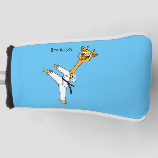 Funda Para Palo De Golf Ilustracion personalizado de Kung Fu giraffe (Anverso)
