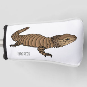 Funda Para Palo De Golf Ilustracion personalizado de lagarto de Armadillo