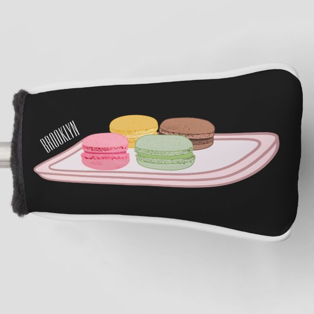 Funda Para Palo De Golf Ilustracion personalizado de Macaron (Anverso)