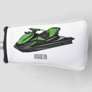 Funda Para Palo De Golf Ilustracion personalizado de moto acuática