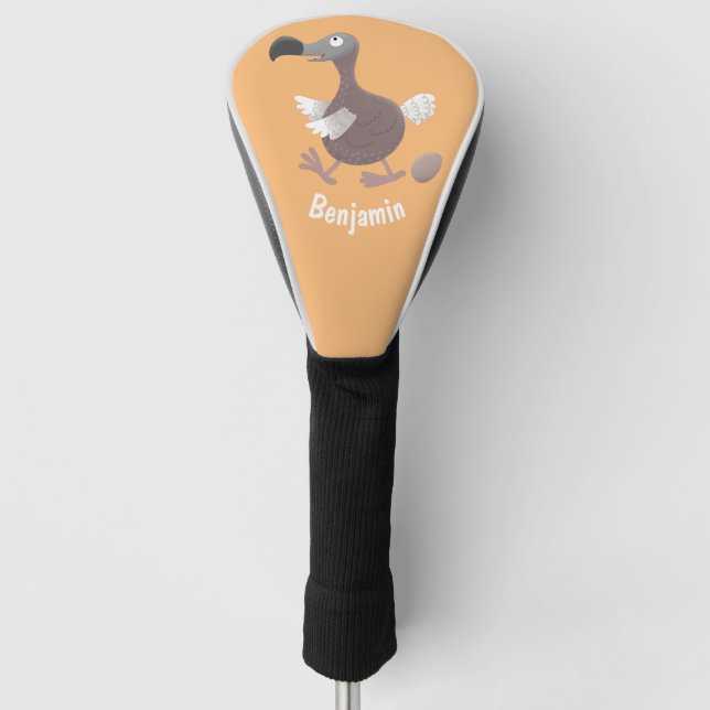 Funda Para Palo De Golf Ilustracion personalizado de pájaro dodo gracioso (Anverso)