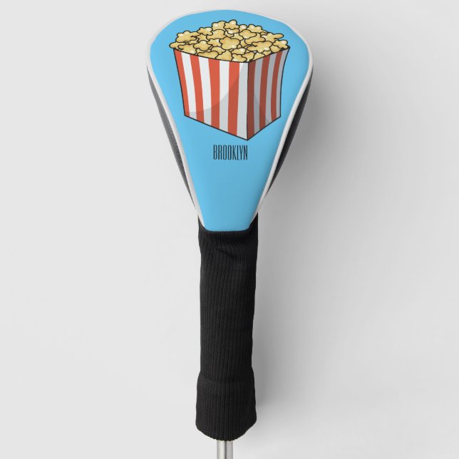 Funda Para Palo De Golf Ilustracion personalizado de palomitas (Anverso)