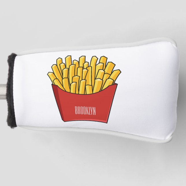 Funda Para Palo De Golf Ilustracion personalizado de patatas fritas (Anverso)