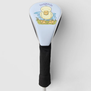 Funda Para Palo De Golf Ilustracion personalizado de pato amarillo