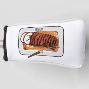 Funda Para Palo De Golf Ilustracion personalizado de pavo asado