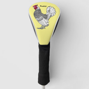 Funda Para Palo De Golf Ilustracion personalizado de pollo de Sebright