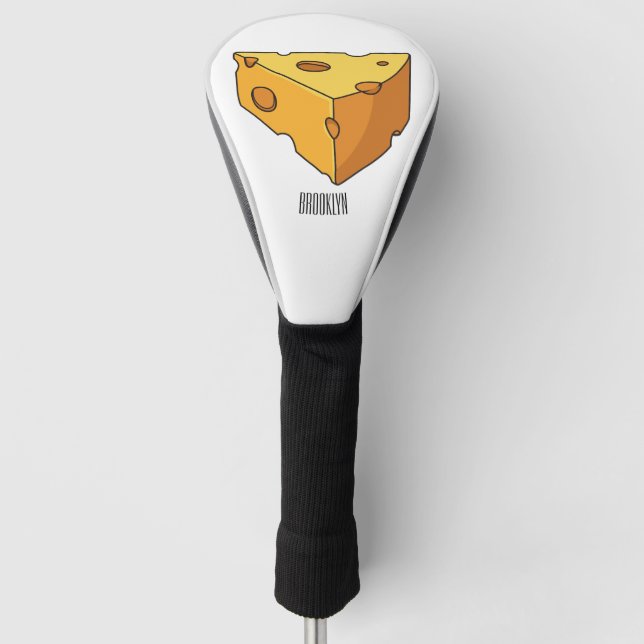 Funda Para Palo De Golf Ilustracion personalizado de queso (Anverso)