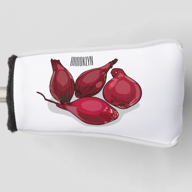 Funda Para Palo De Golf Ilustracion personalizado de Shallot (Anverso)