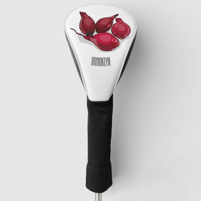 Funda Para Palo De Golf Ilustracion personalizado de Shallot (Anverso)