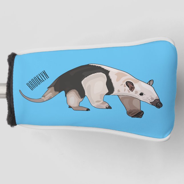 Funda Para Palo De Golf Ilustracion personalizado de Tamandua (Anverso)