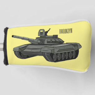 Funda Para Palo De Golf Ilustracion personalizado de tanques