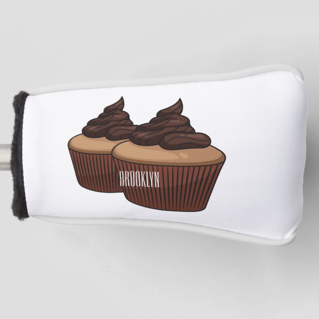 Funda Para Palo De Golf Ilustracion personalizado de tarta (Anverso)