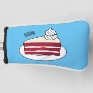 Funda Para Palo De Golf Ilustracion personalizado de tarta de terciopelo r