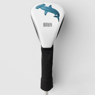 Funda Para Palo De Golf Ilustracion personalizado de tiburón martillo