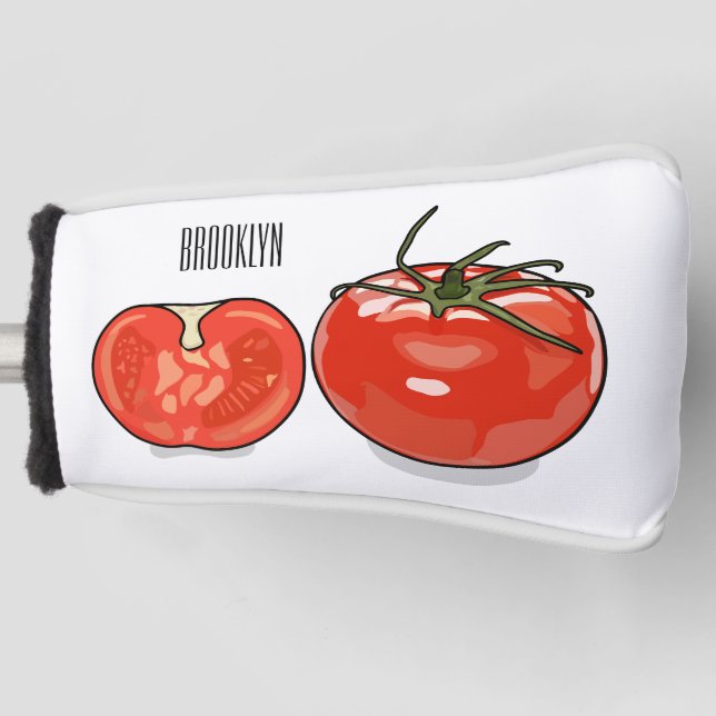 Funda Para Palo De Golf Ilustracion personalizado de tomate (Anverso)