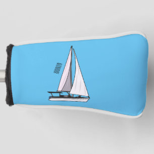 Funda Para Palo De Golf Ilustracion personalizado de velero