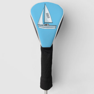 Funda Para Palo De Golf Ilustracion personalizado de velero