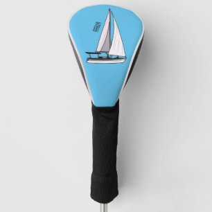 Funda Para Palo De Golf Ilustracion personalizado de velero
