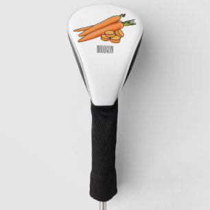 Funda Para Palo De Golf Ilustracion personalizado de zanahoria