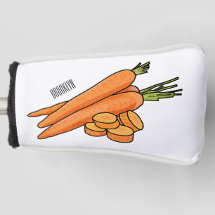 Funda Para Palo De Golf Ilustracion personalizado de zanahoria