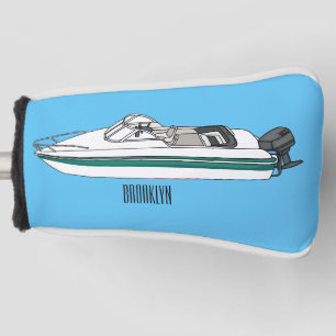 Funda Para Palo De Golf Ilustracion personalizado en motocicleta
