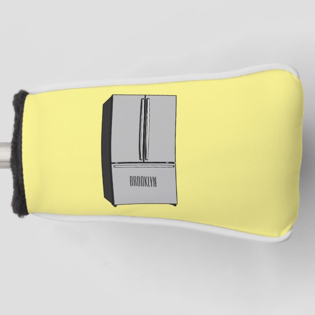 Funda Para Palo De Golf Ilustracion personalizado frigorífico de puerta fr (Anverso)