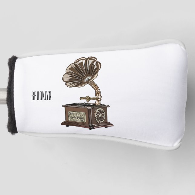 Funda Para Palo De Golf Ilustracion personalizado girable (Anverso)