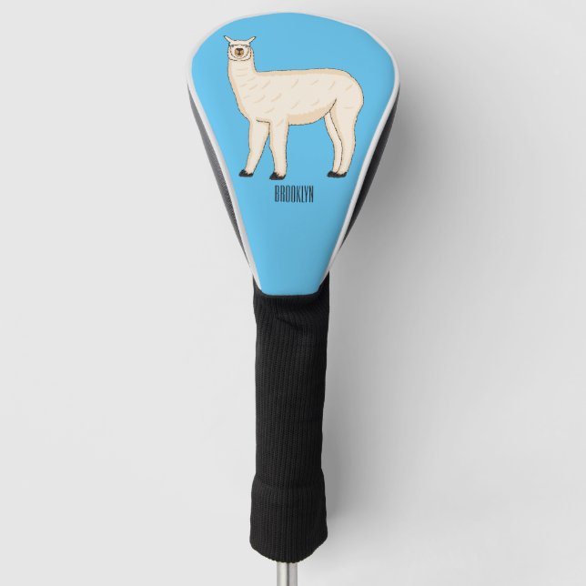 Funda Para Palo De Golf Ilustracion personalizado Llama (Anverso)