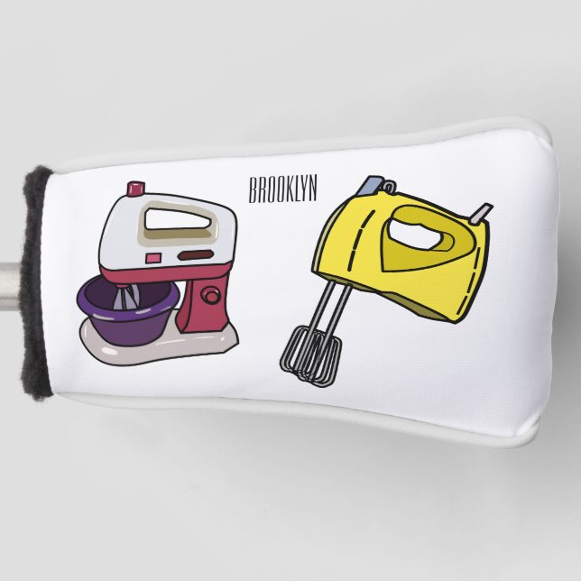 Funda Para Palo De Golf Ilustracion personalizado mezclador (Anverso)