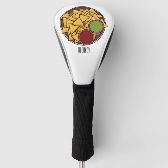 Funda Para Palo De Golf Ilustracion personalizado Nachos (Anverso)