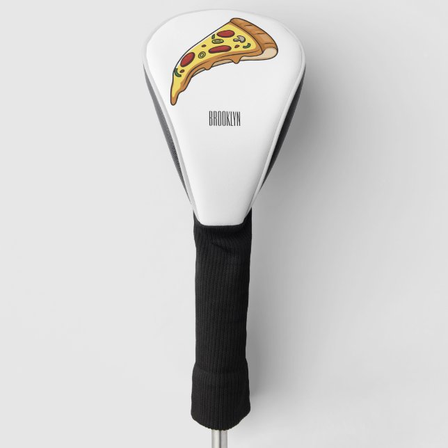 Funda Para Palo De Golf Ilustracion personalizado Pizza (Anverso)