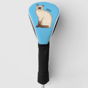 Funda Para Palo De Golf Ilustracion personalizado siamés