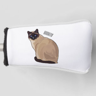 Funda Para Palo De Golf Ilustracion personalizado siamés