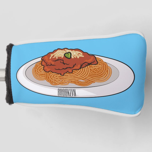 Funda Para Palo De Golf Ilustracion personalizado Spaghetti (Anverso)