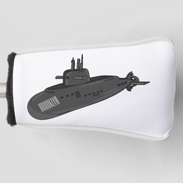 Funda Para Palo De Golf Ilustracion personalizado submarino (Anverso)