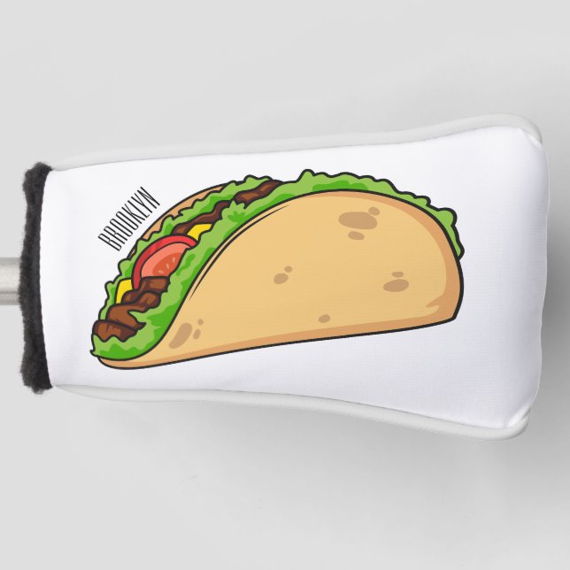 Funda Para Palo De Golf Ilustracion personalizado Taco (Anverso)