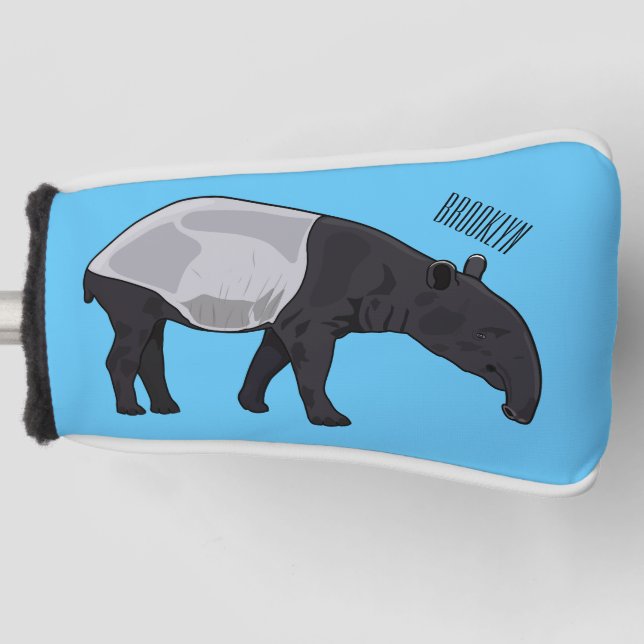 Funda Para Palo De Golf Ilustracion personalizado Tapir (Anverso)