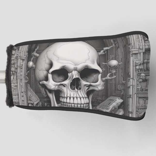 Funda Para Palo De Golf Ilustracion Skull (Anverso)