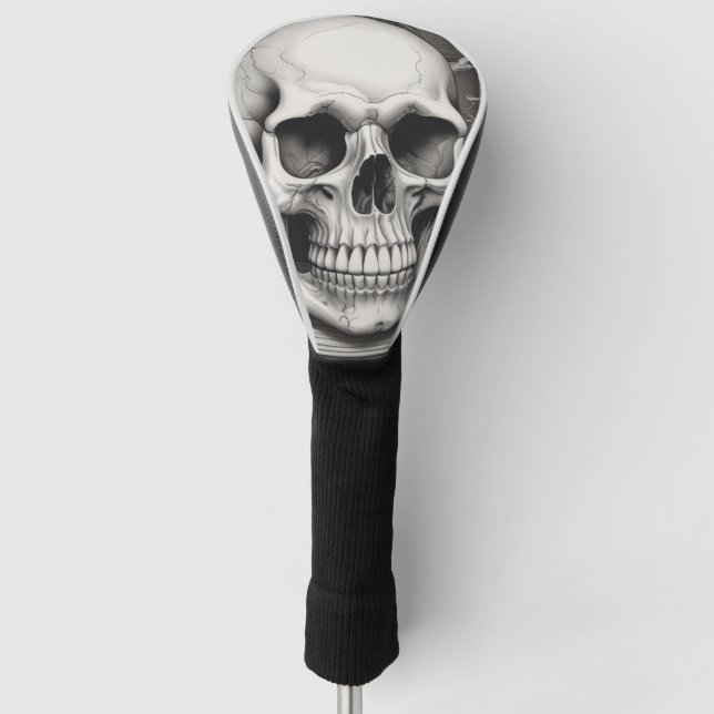 Funda Para Palo De Golf Ilustracion Skull (Anverso)