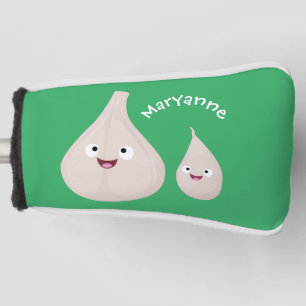 Funda Para Palo De Golf Ilustracion vegetal de personalizado de ajo dulce
